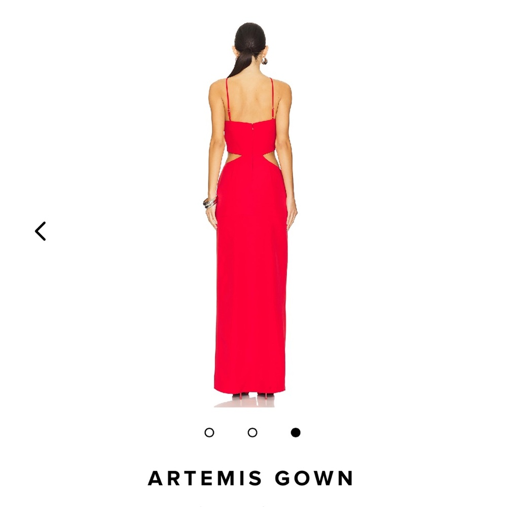 Lovers and Friends Artemis Flower Cut Out Gown in Black Size Large - Picture 14 of 15